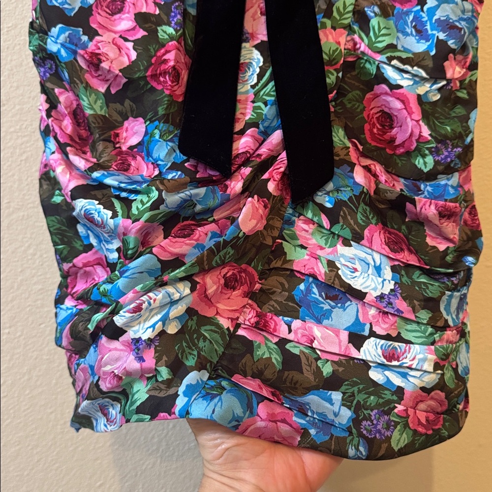 NWT Small For Love And Lemons Black Floral Marlei Mini Dress! - Picture 9 of 16